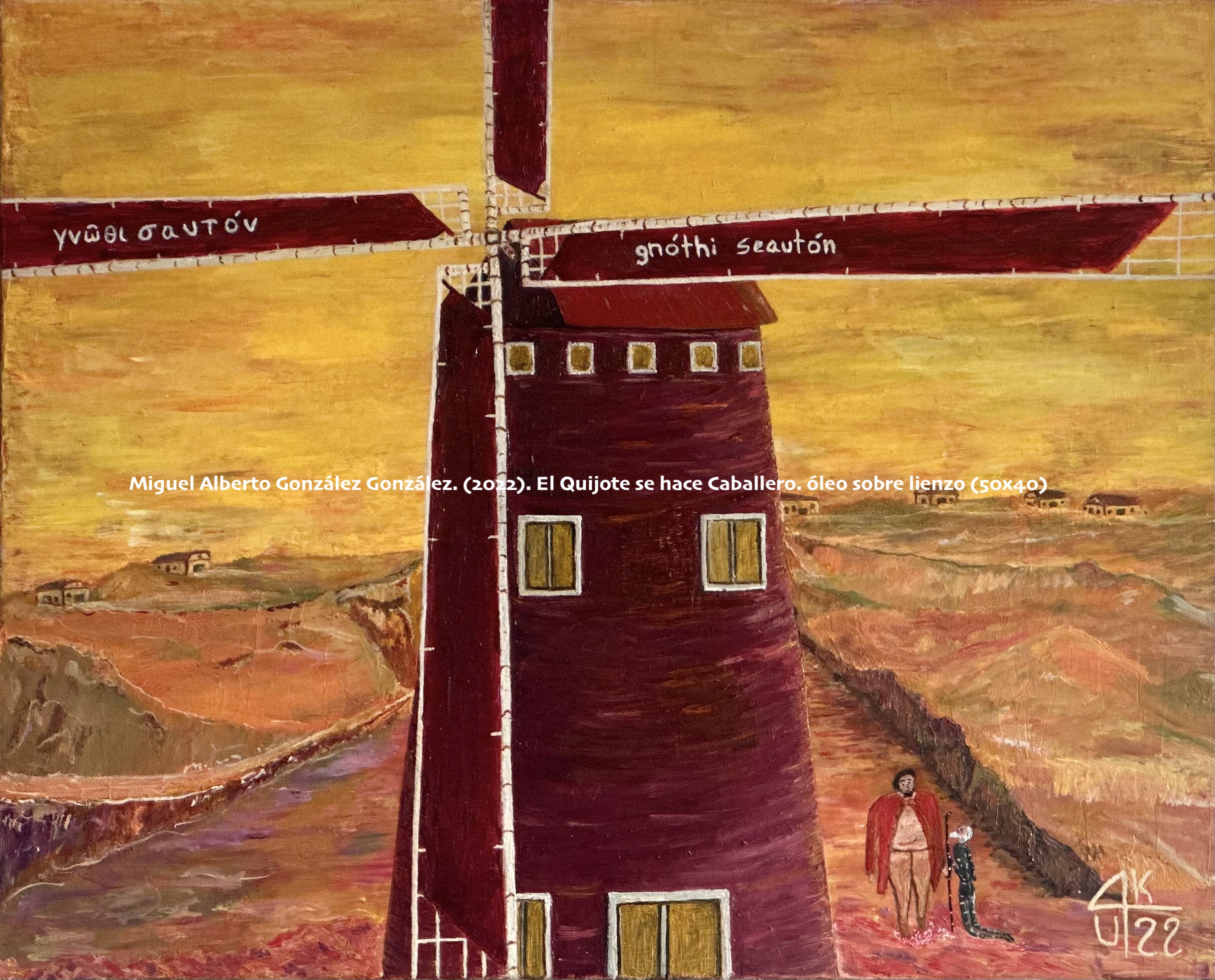 86 El Quijote hace caballero (50x40), 2022.jpg